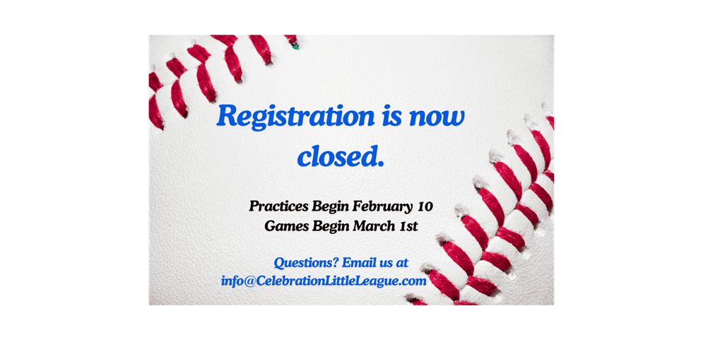 Spring Registration Now Closed